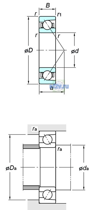Фото подшипника 7028C FY