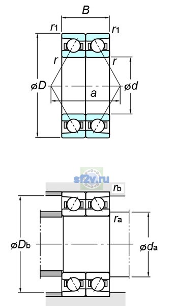 Фото подшипника 7030BDB FY