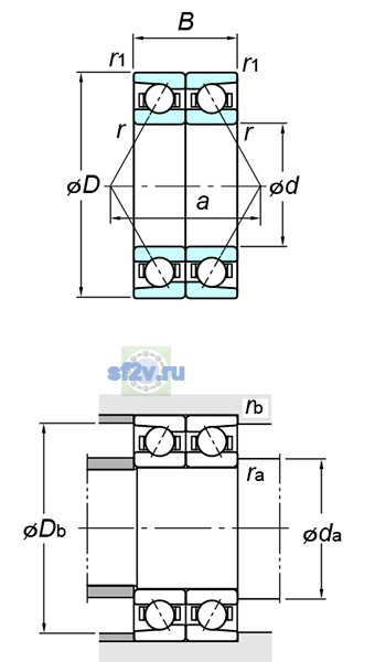 Фото подшипника 7030CDB FY