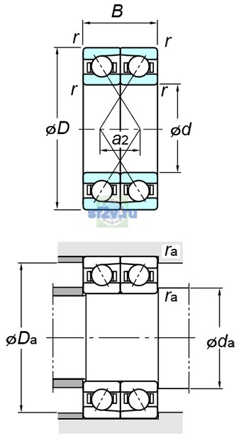 Фото подшипника 7030DF FY