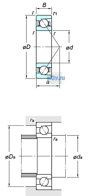 Фото подшипника 7034B FY