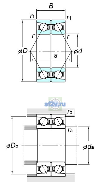 Фото подшипника 7034BDB FY