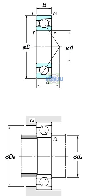 Фото подшипника 7040B FY