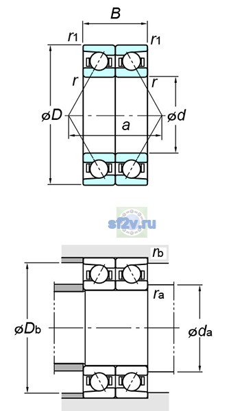 Фото подшипника 7040DB FY