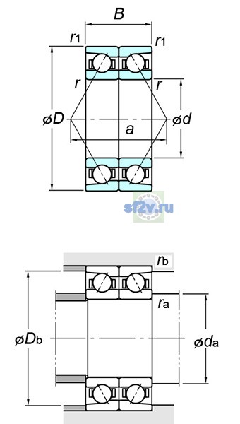 Фото подшипника 7052DB FY