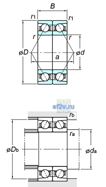 Фото подшипника 7068DB FY