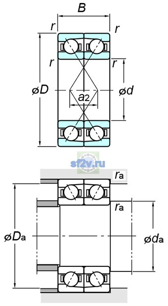 Фото подшипника 7076BDF FY