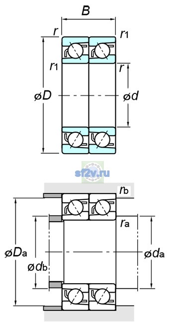 Фото подшипника 7202BDT