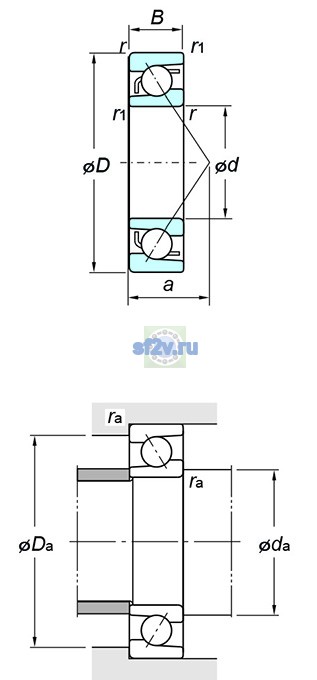 Фото подшипника 7203B
