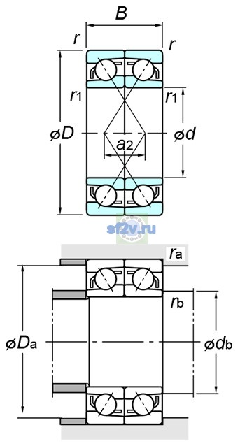 Фото подшипника 7203BDF