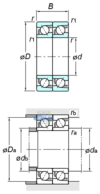 Фото подшипника 7203BDT
