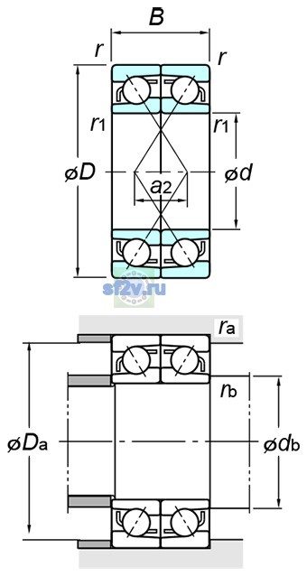 Фото подшипника 7203CDF