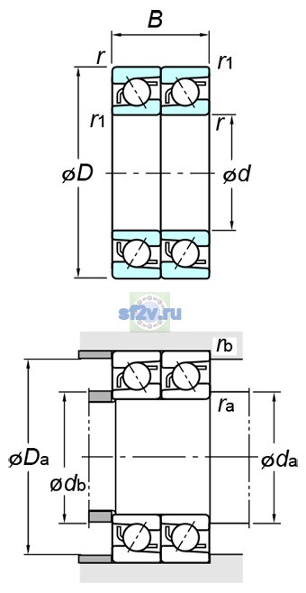 Фото подшипника 7203DT