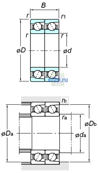 Фото подшипника 7203DT FY
