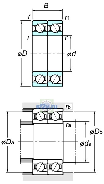 Фото подшипника 7204BDT FY