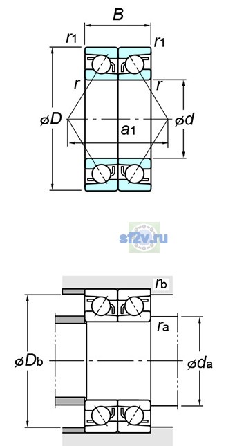 Фото подшипника 7204CDB