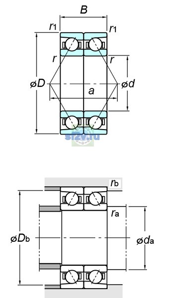 Фото подшипника 7204CDB FY