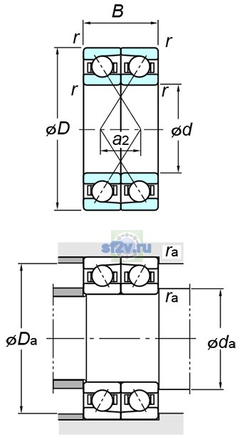 Фото подшипника 7204DF FY
