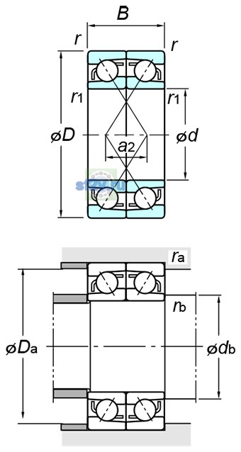 Фото подшипника 7205BDF