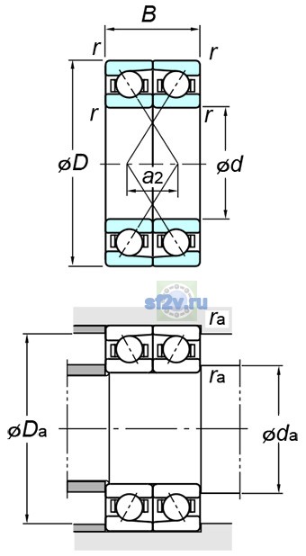 Фото подшипника 7206BDF FY