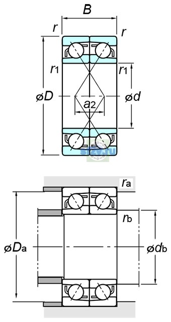 Фото подшипника 7207BDF