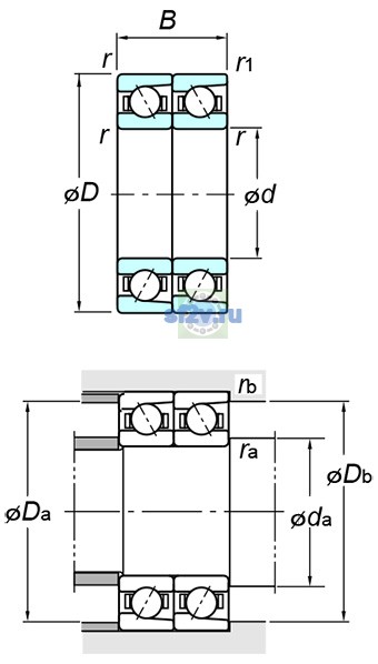 Фото подшипника 7207BDT FY