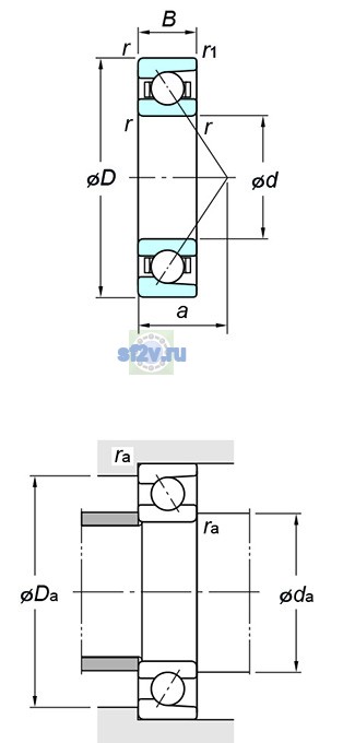 Фото подшипника 7207C FY