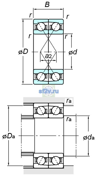 Фото подшипника 7207CDF FY
