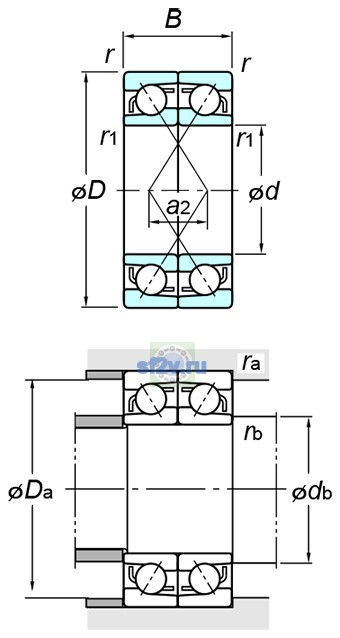 Фото подшипника 7209BDF