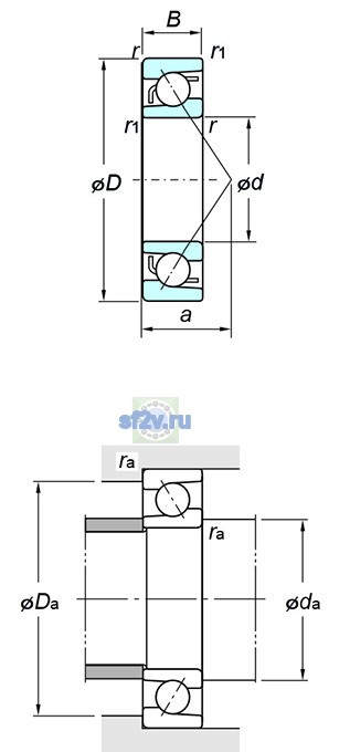 Фото подшипника 7210B