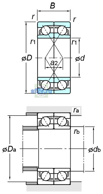 Фото подшипника 7210BDF