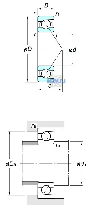 Фото подшипника 7210C FY