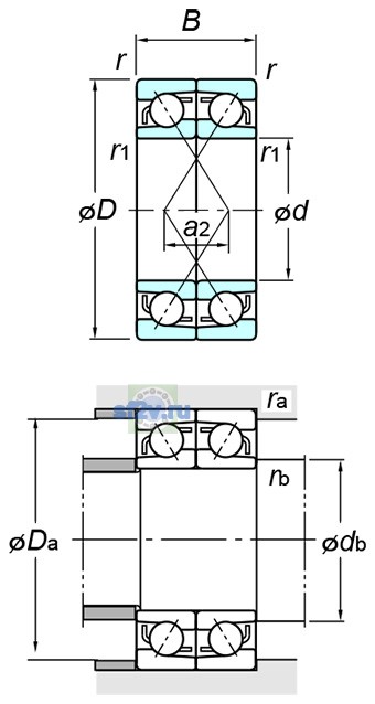 Фото подшипника 7210CDF