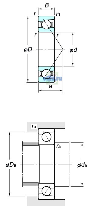 Фото подшипника 7211B FY