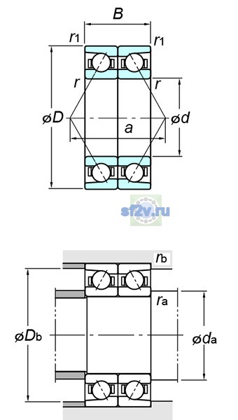Фото подшипника 7211BDB FY