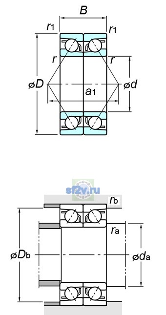 Фото подшипника 7212CDB