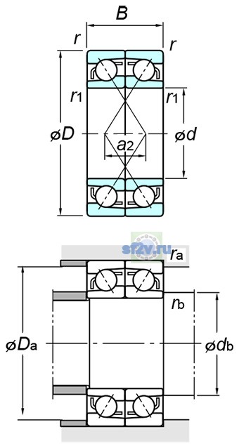 Фото подшипника 7212CDF