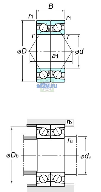 Фото подшипника 7212DB