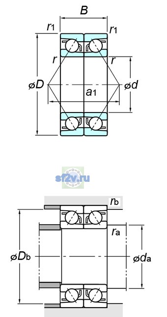 Фото подшипника 7213BDB