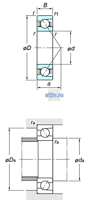 Фото подшипника 7214B FY