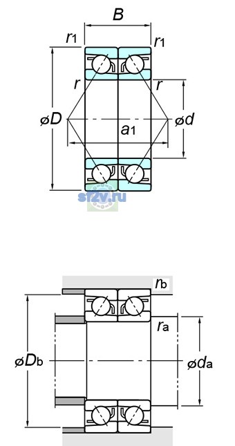 Фото подшипника 7215BDB