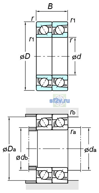 Фото подшипника 7215BDT