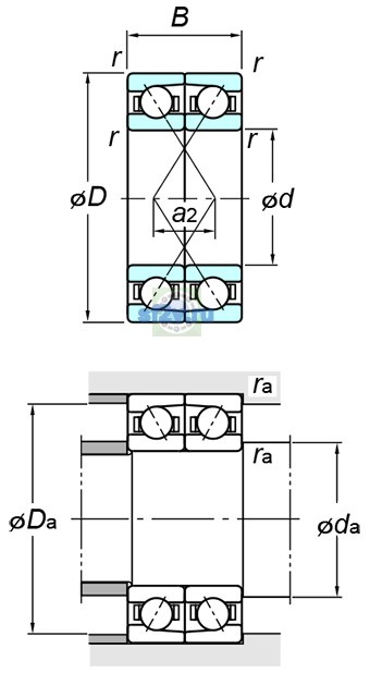 Фото подшипника 7216BDF FY
