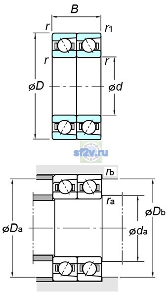 Фото подшипника 7216BDT FY