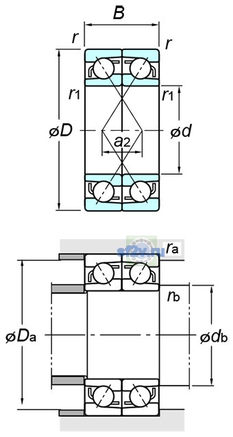 Фото подшипника 7216CDF