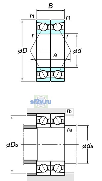 Фото подшипника 7216DB FY