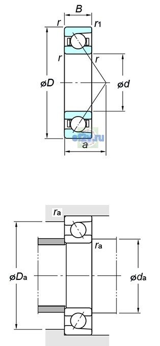 Фото подшипника 7217B FY