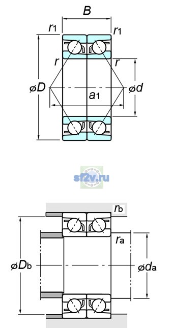 Фото подшипника 7217BDB