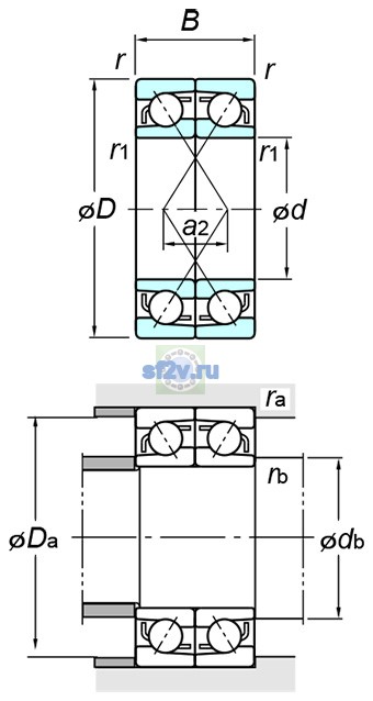 Фото подшипника 7217DF