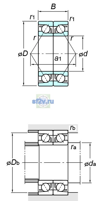 Фото подшипника 7218BDB